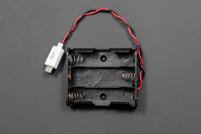 MicroUSB Battery Holder (3xAA) - The Pi Hut