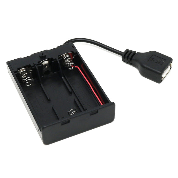 3xAA USB Battery Holder with Cover and Switch The Pi Hut