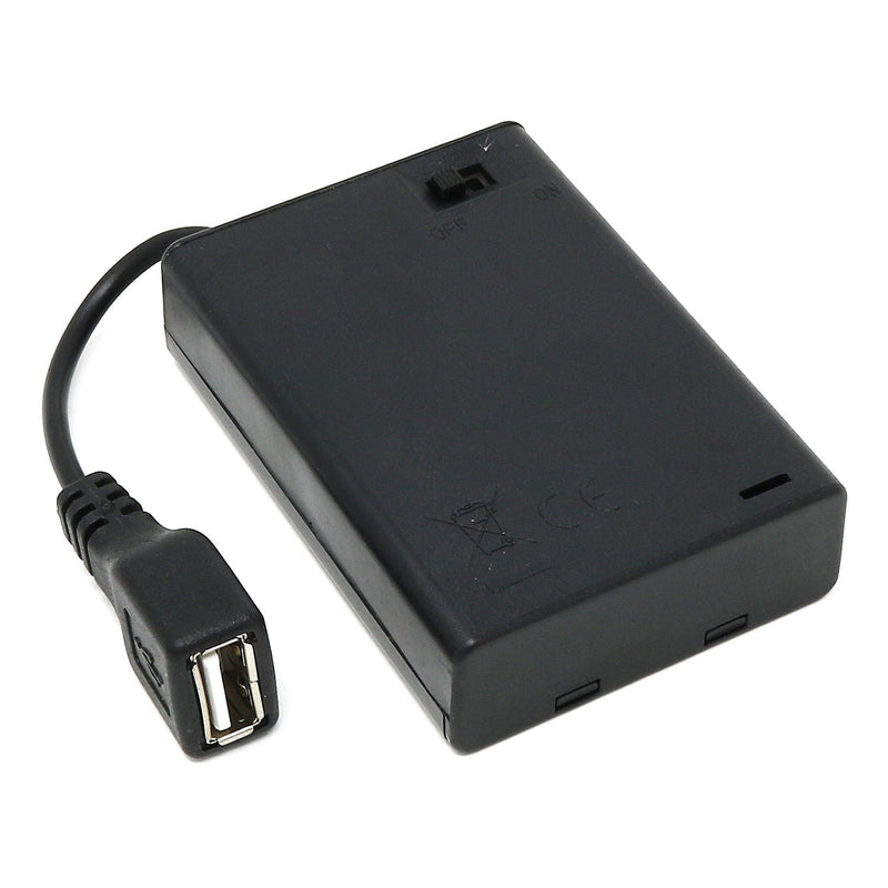 thumbnail image 2 of Sabhradl 3XAA Battery Case With Cover And Switch Connected To USB 2 of 13