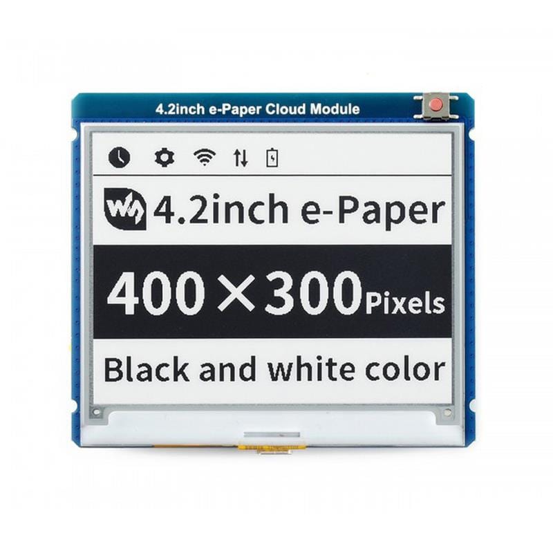 4.2" E-Paper Cloud Module with WiFi (400×300) - The Pi Hut