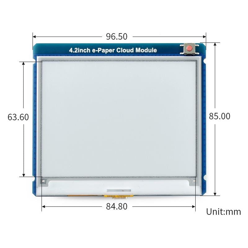 4.2" E-Paper Cloud Module with WiFi (400×300) - The Pi Hut