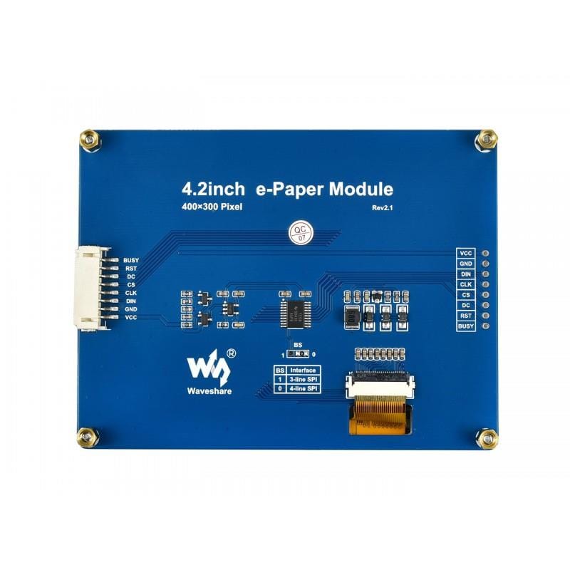 4.2" E-Paper display module (Yellow/Black/White) (400x300) - The Pi Hut