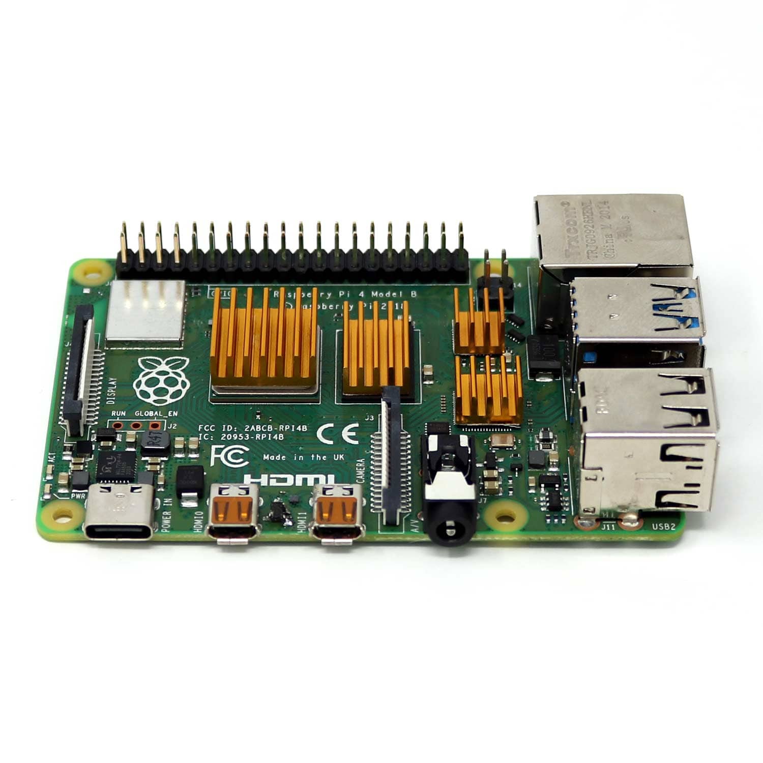 4-Piece Raspberry Pi 4 Heatsink Set - The Pi Hut