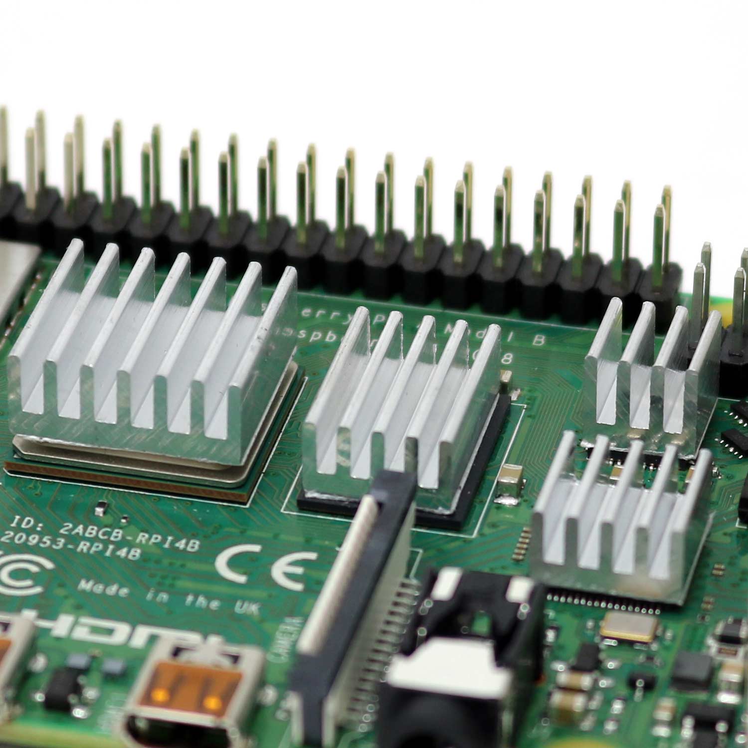 4-Piece Raspberry Pi 4 Heatsink Set - The Pi Hut