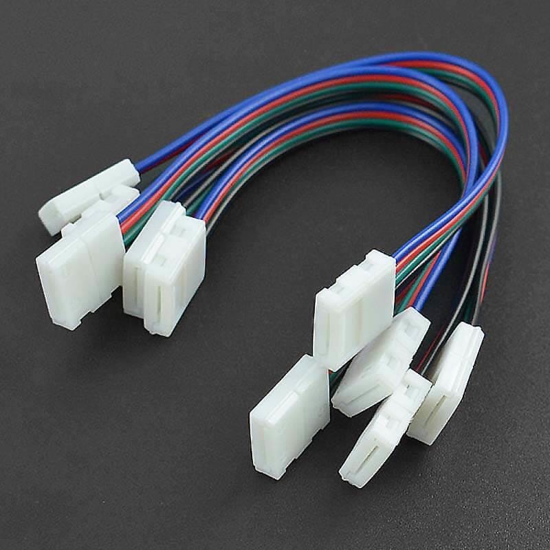 4-Pin LED Strip Connector Cables (5 Pieces) - The Pi Hut