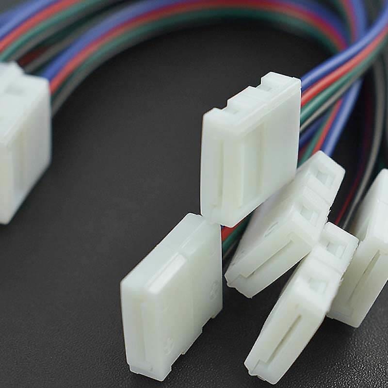 4-Pin LED Strip Connector Cables (5 Pieces) - The Pi Hut