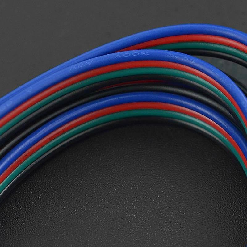 4-Pin LED Strip Connector Cables (5 Pieces) - The Pi Hut