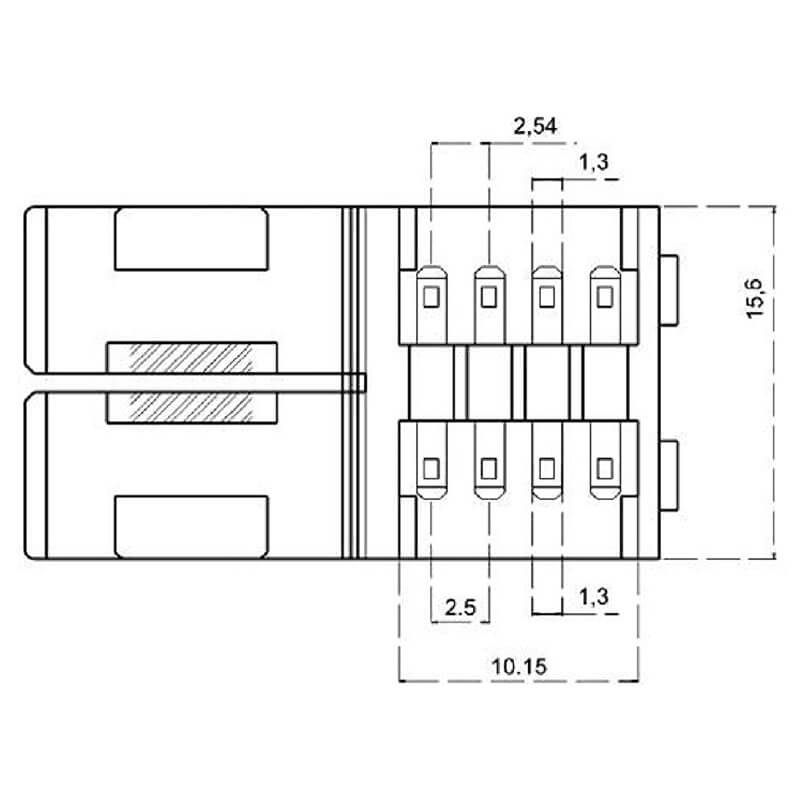 4-Pin LED Strip Connectors (5 Pieces) - The Pi Hut