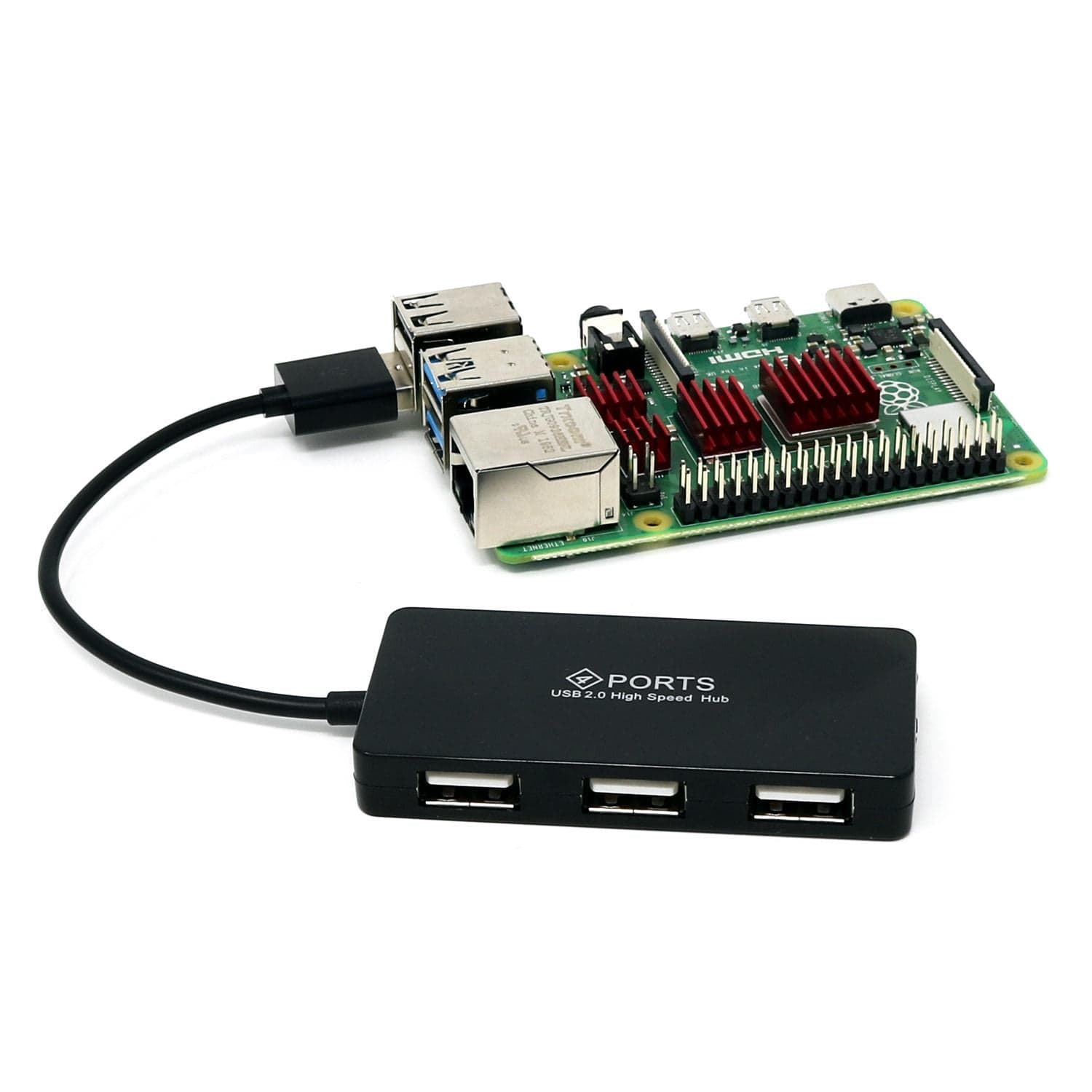 4-Port USB Hub for Raspberry Pi - The Pi Hut