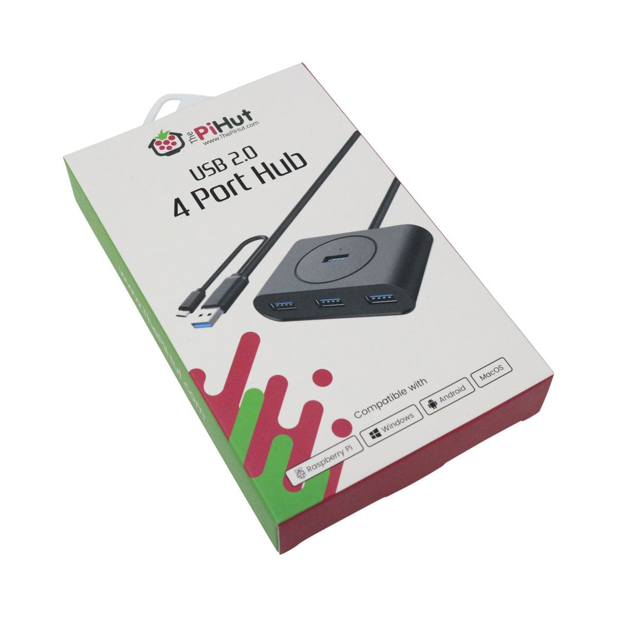 4 Port USB Hub (USB 2.0) - The Pi Hut