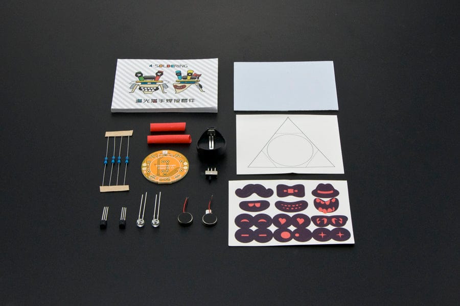 4-Soldering Light Chaser Beam Robot Kit - The Pi Hut