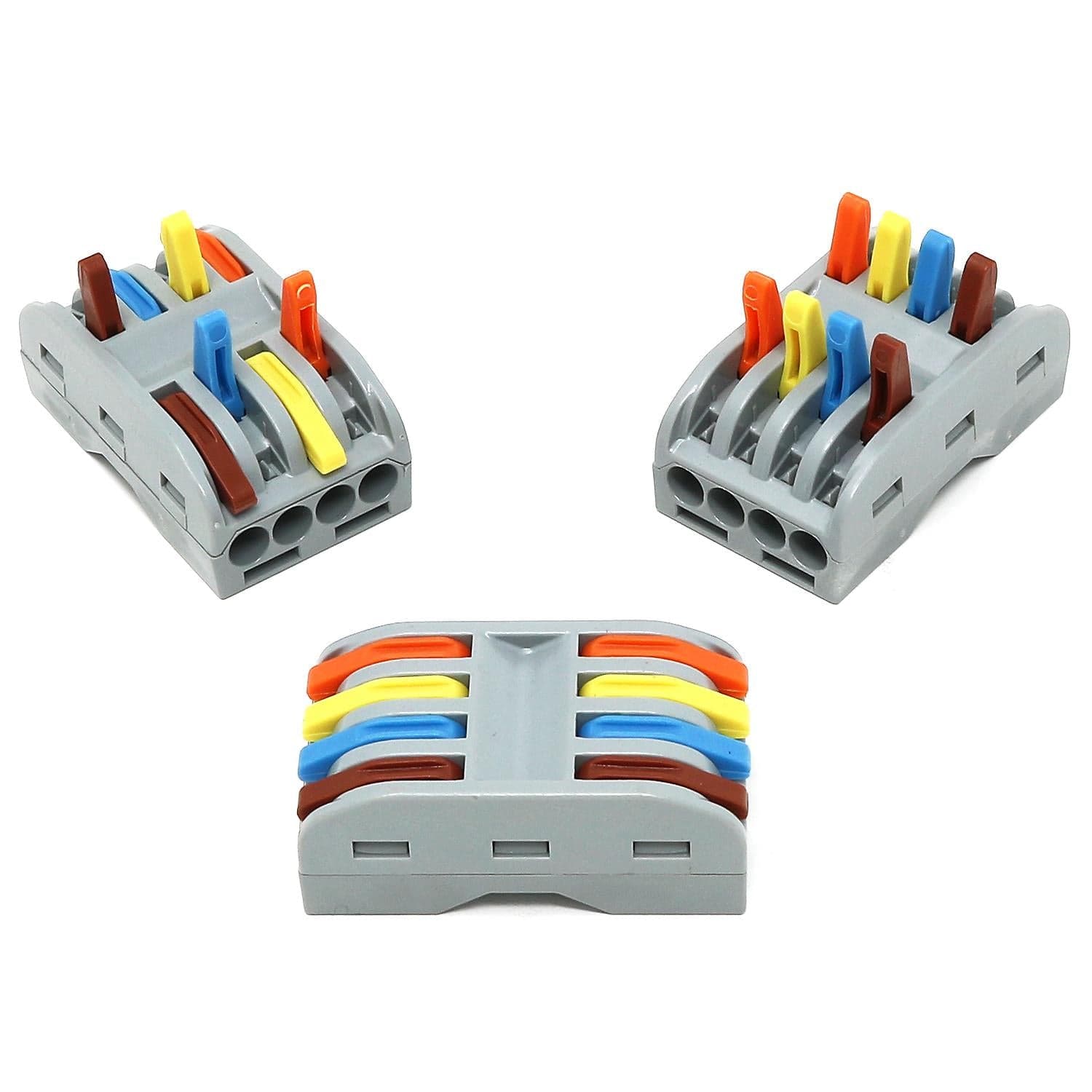 4-Way Fast Wire Connectors - Pack of 3 - The Pi Hut