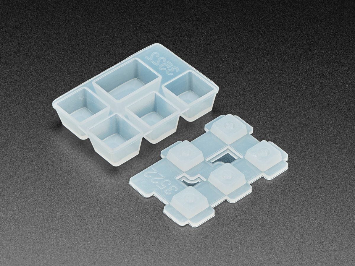 4 x 1U and 1 x 1.25U "Tab" Silicone Keycap Molds (MX Compatible Switches) - The Pi Hut