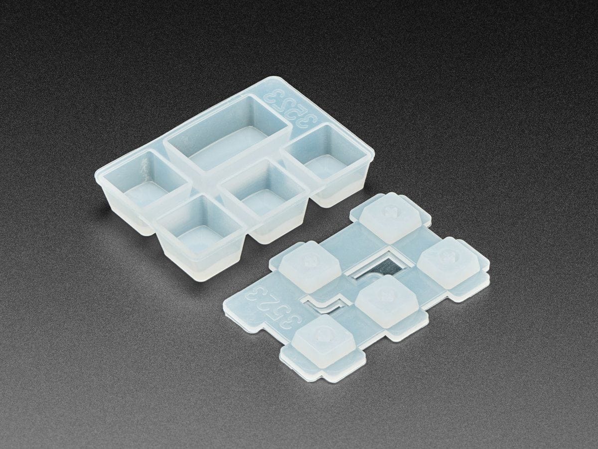 4 x 1U and 1 x 1.5U "Caps Lock" Silicone Keycap Molds (MX Compatible Switches) - The Pi Hut