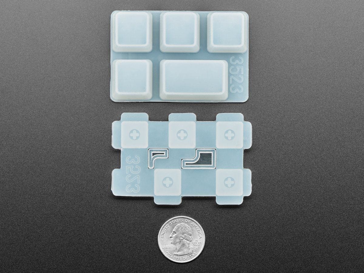 4 x 1U and 1 x 1.5U "Caps Lock" Silicone Keycap Molds (MX Compatible Switches) - The Pi Hut