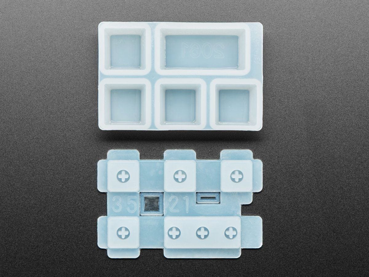 4 x 1U and 1 x 2U "Esc" Silicone Keycap Molds (MX Compatible Switches) - The Pi Hut