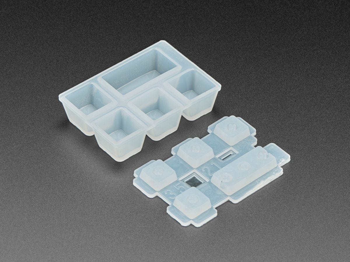 4 x 1U and 1 x 2U "Esc" Silicone Keycap Molds (MX Compatible Switches) - The Pi Hut