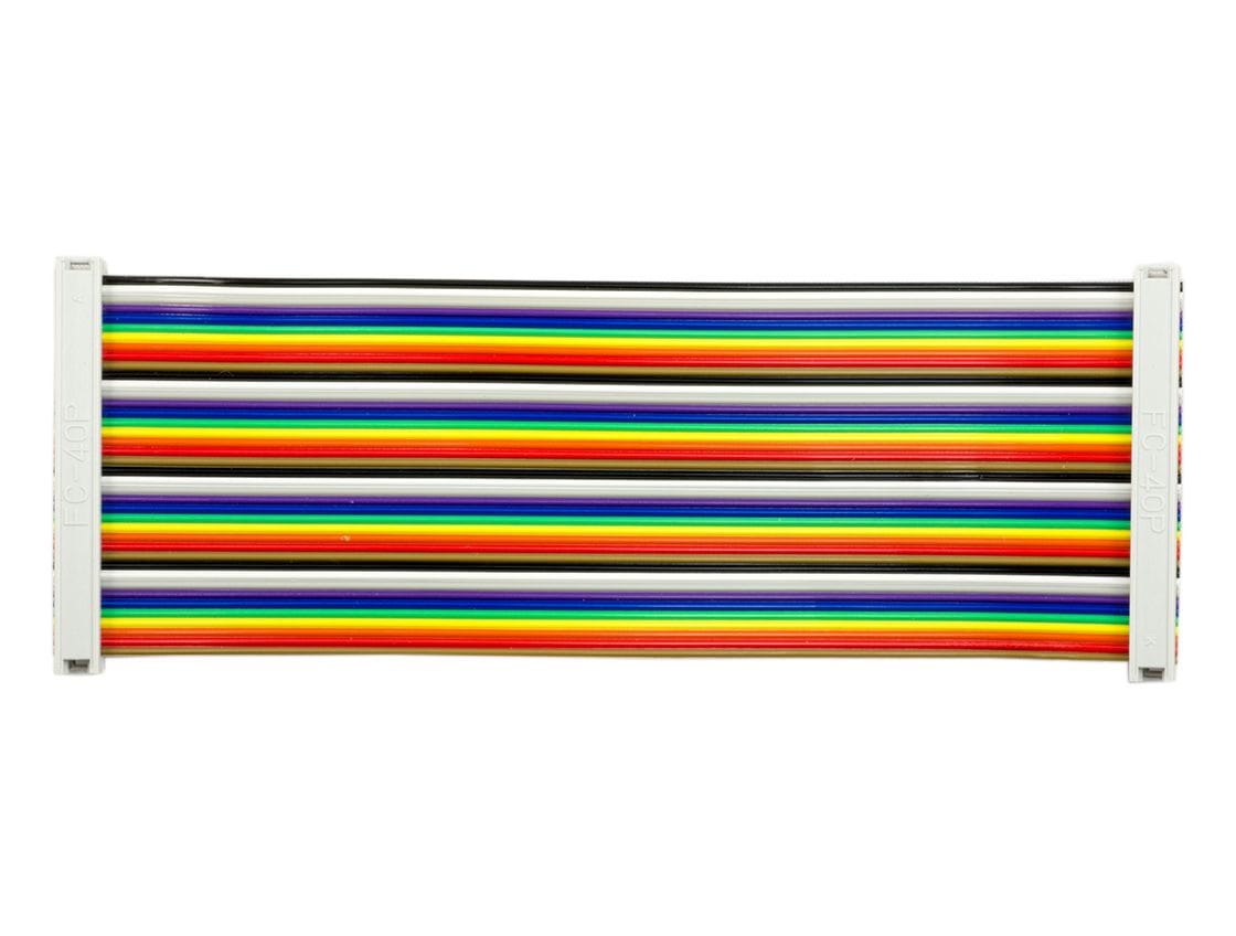 40 Pin GPIO Ribbon Cable - Rainbow 150mm - The Pi Hut