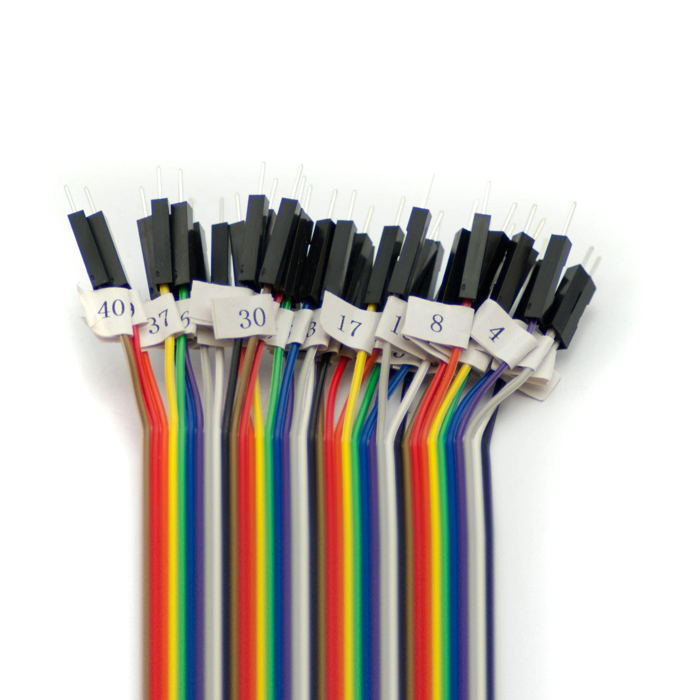 40-Pin GPIO Socket Connector to Male Labelled Pins - 200mm | The Pi Hut