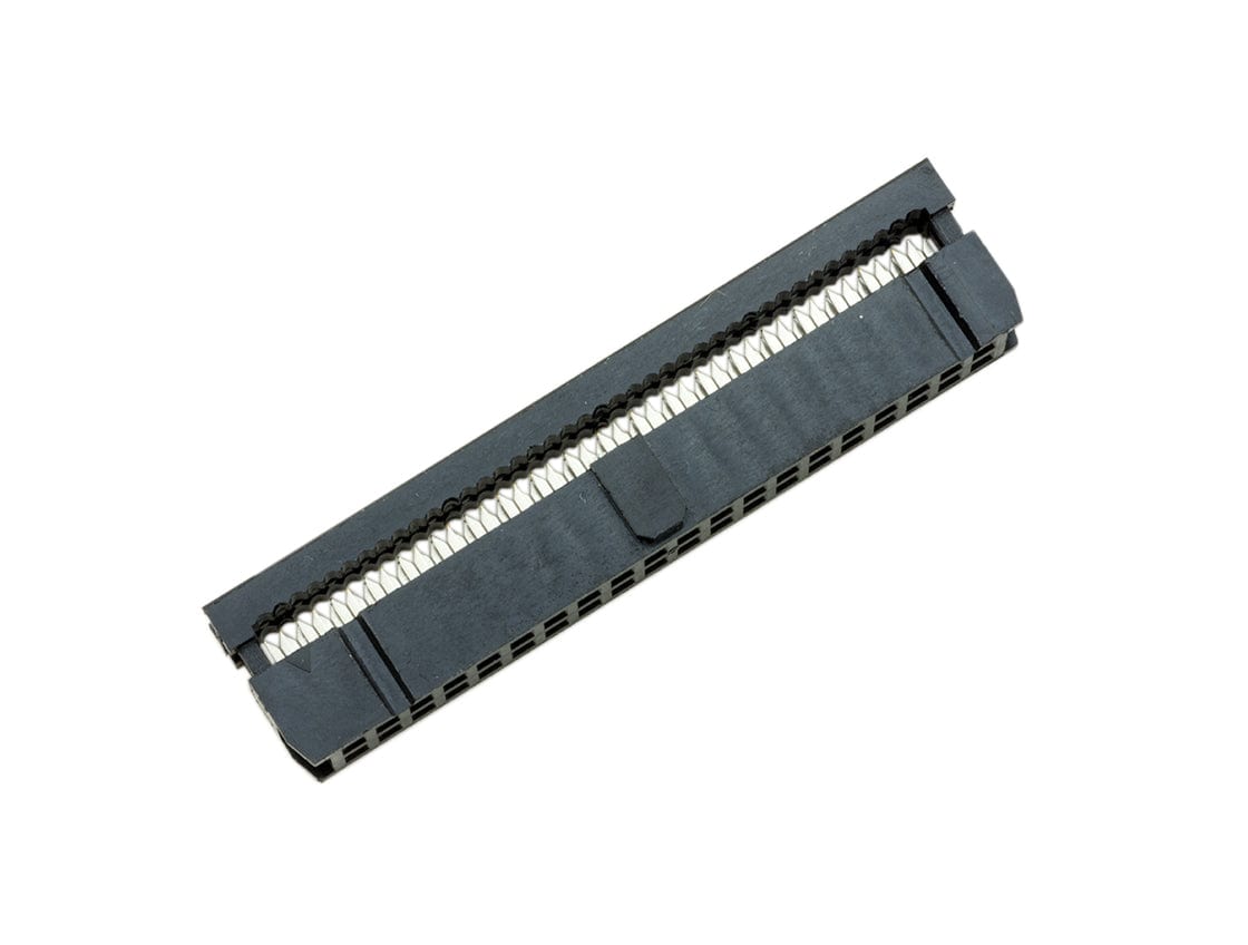 40 Pin Ribbon Cable Socket Connector - Black - The Pi Hut