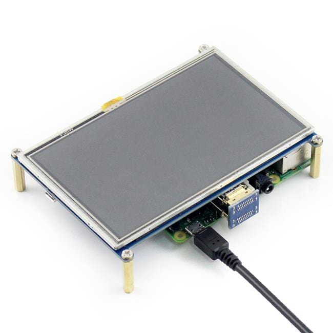 5" HDMI LCD with Touch (800x480) for Raspberry Pi - The Pi Hut