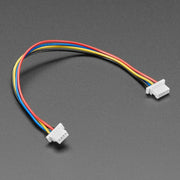 5-pin JST ESLOV to 4-pin JST SH STEMMA QT / Qwiic Cable - 100mm long - The Pi Hut