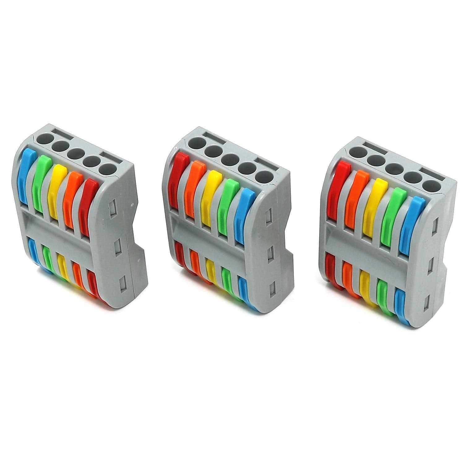 5-Way Fast Wire Connectors - Pack of 3 - The Pi Hut