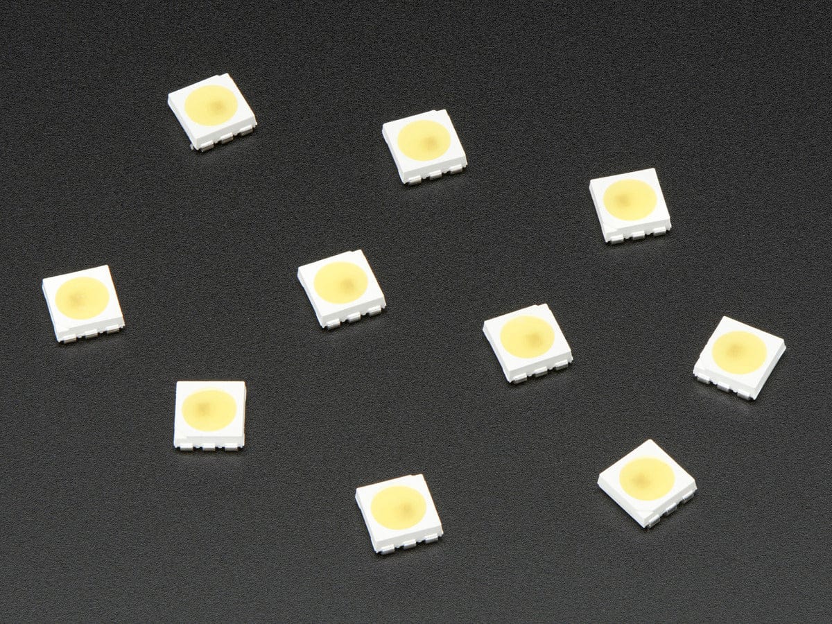 5050 Cool White LED w/ Integrated Driver Chip - 10 Pack - The Pi Hut