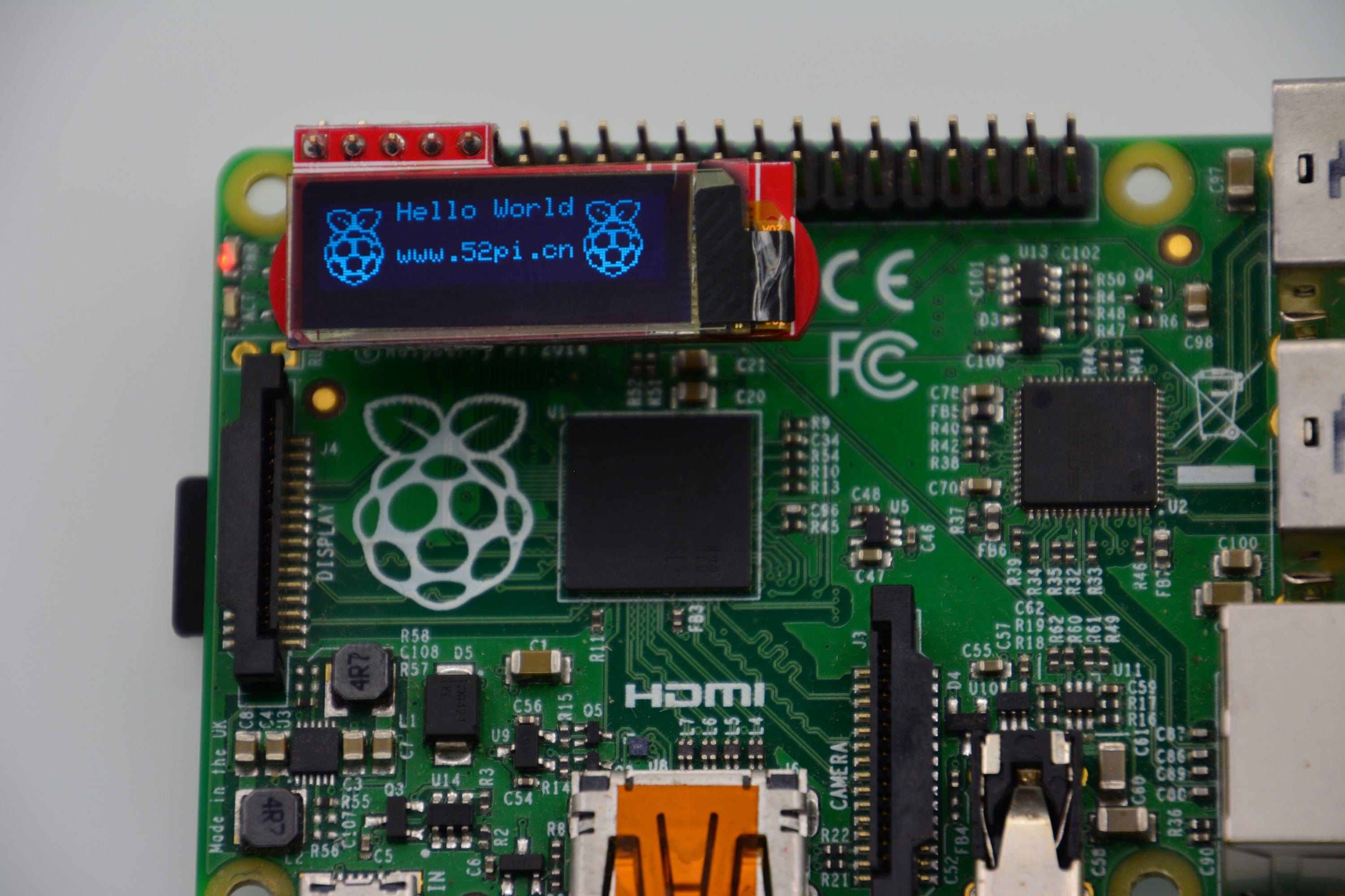 52Pi - 0.91" 128x32 OLED Screen for Raspberry Pi - The Pi Hut