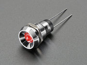 5mm Chromed Metal Wide Concave Bevel LED Holder - Pack of 5 - The Pi Hut
