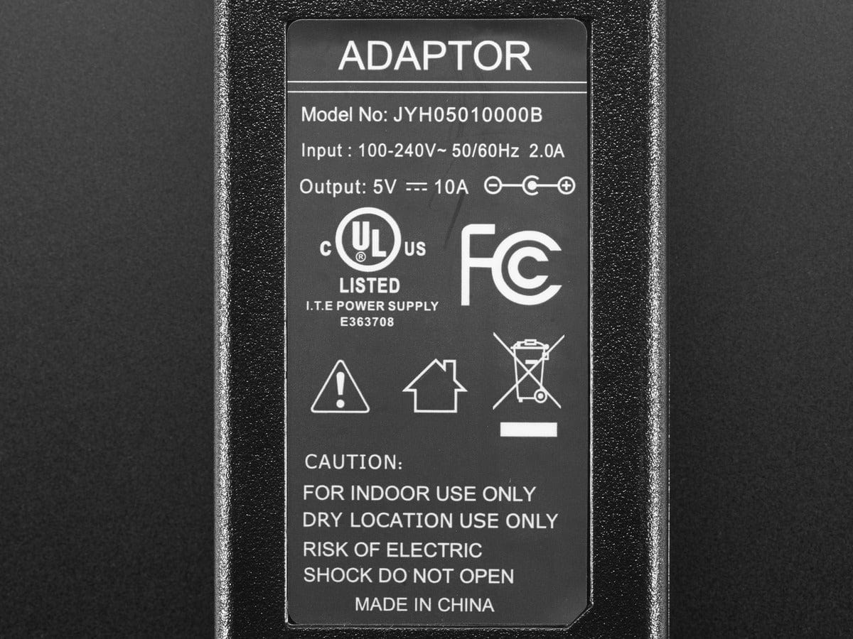 5V 10A switching power supply - The Pi Hut