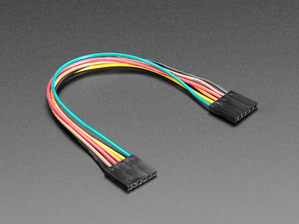 6-conductor 0.1" socket-socket cable - The Pi Hut