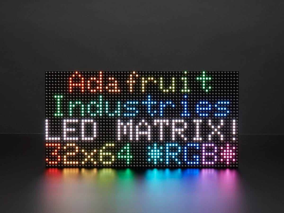 64x32 RGB LED Matrix - 5mm pitch - The Pi Hut
