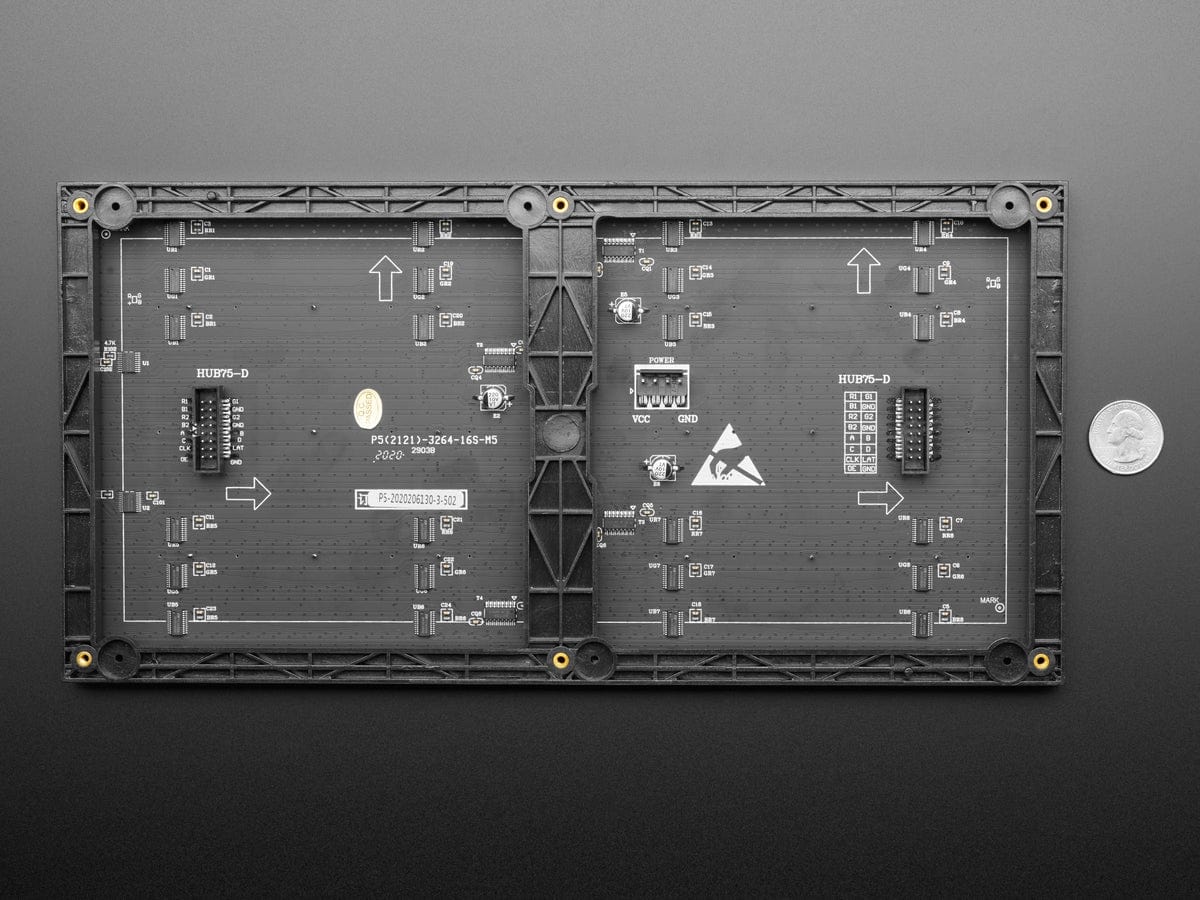 64x32 RGB LED Matrix - 5mm pitch - The Pi Hut