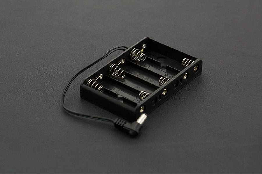 6xAA Battery Holder with DC2.1 Power Jack - The Pi Hut