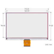 7.3" ACeP 7-Color E-Paper E-Ink Display Module (800×480) - The Pi Hut