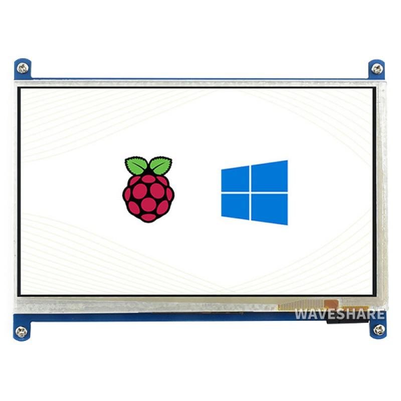 7" Capacitive Touchscreen LCD (Low Power) (800×480) - The Pi Hut