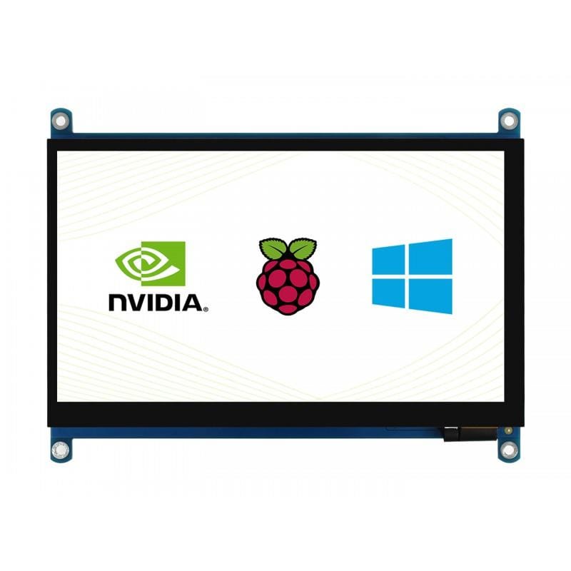 7" QLED IPS Capacitive Touch Display for Raspberry Pi (1024x600) - The Pi Hut