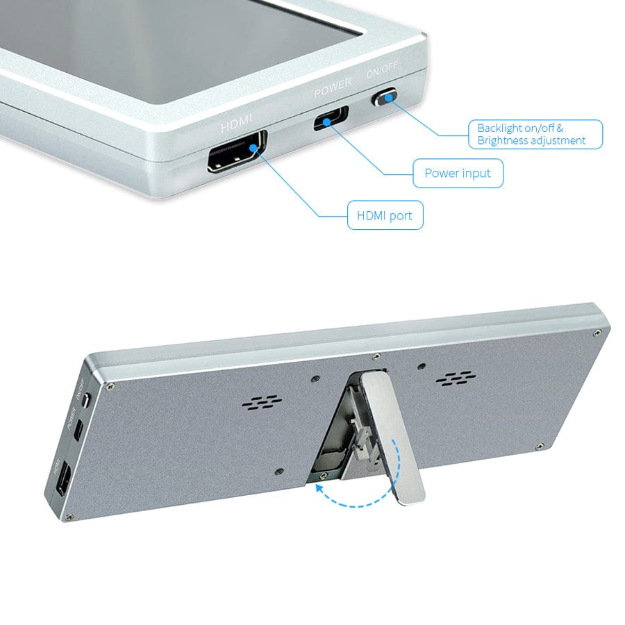 8.8" IPS HDMI Side Monitor (480x1920) - The Pi Hut