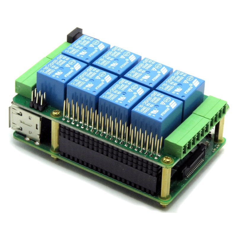 8 Relay Card for Raspberry Pi - The Pi Hut