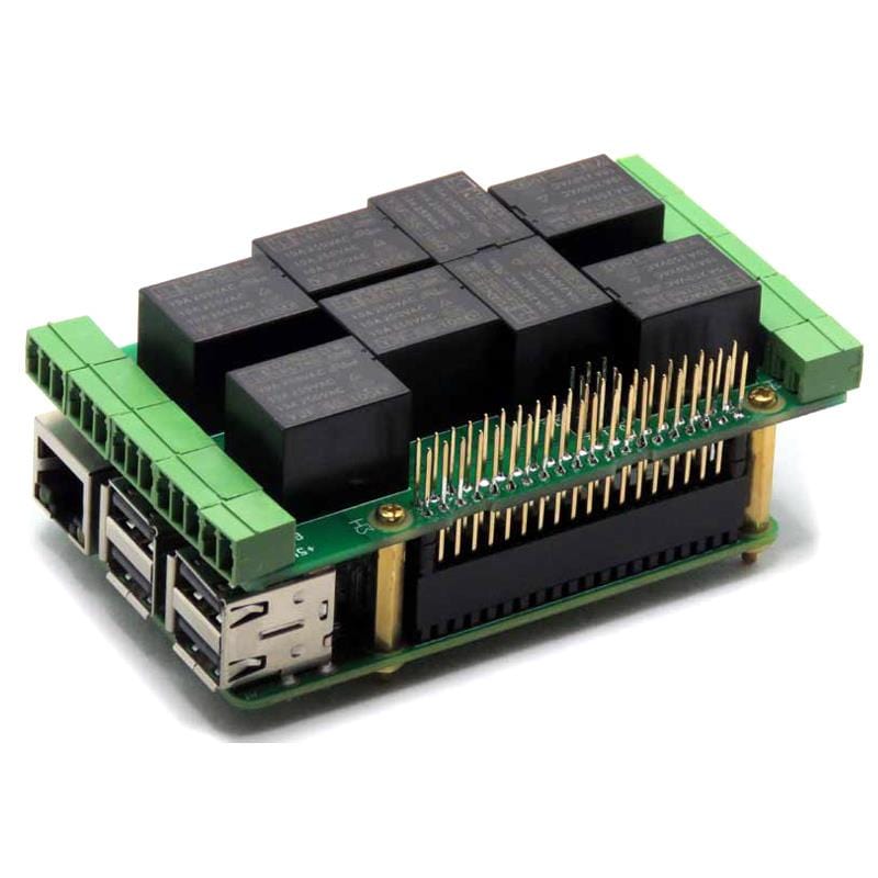 8 Relay Card V2 for Raspberry Pi - The Pi Hut