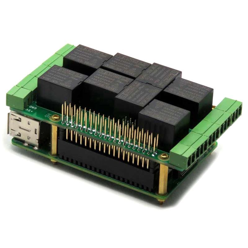 8 Relay Card V2 for Raspberry Pi - The Pi Hut