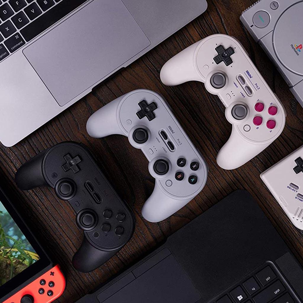 8BitDo Pro 2 Bluetooth Controller - Black Edition - The Pi Hut