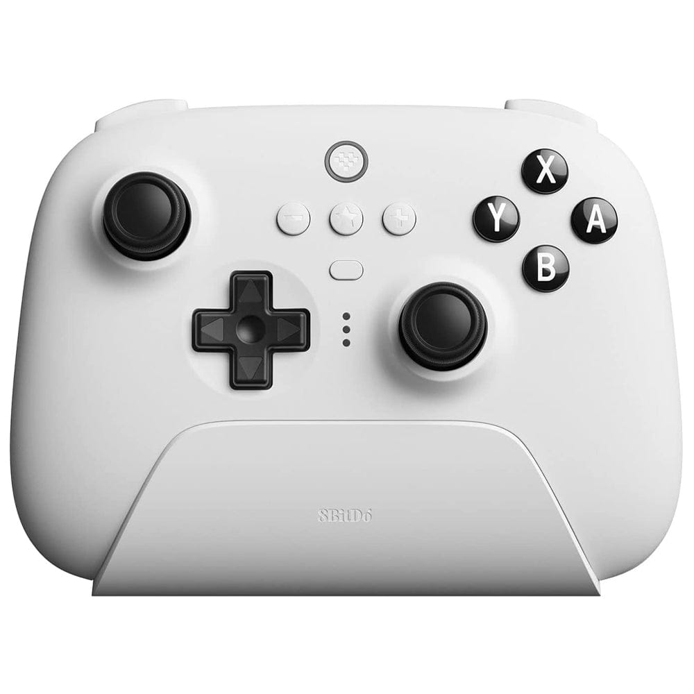 8BitDo Ultimate Bluetooth & 2.4G Controller with Charging Dock - White - The Pi Hut