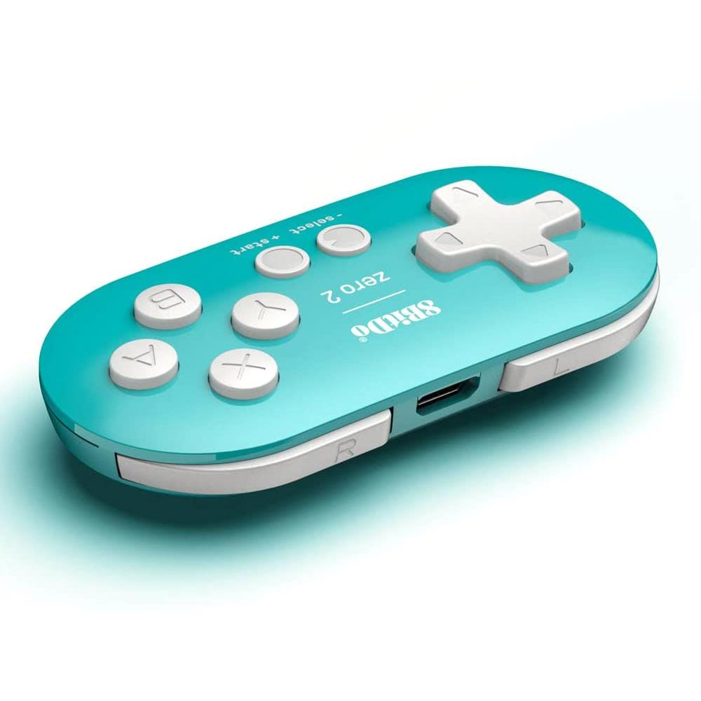 8BitDo Zero 2 Bluetooth Gamepad - Turquoise Edition - The Pi Hut