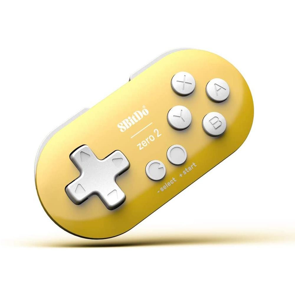 8BitDo Zero 2 Bluetooth Gamepad - Yellow Edition - The Pi Hut