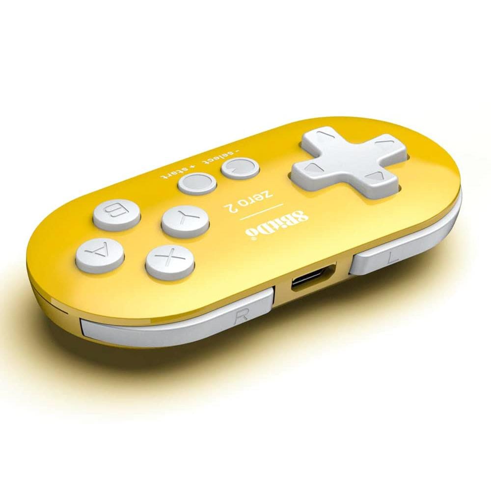 8BitDo Zero 2 Bluetooth Gamepad - Yellow Edition - The Pi Hut