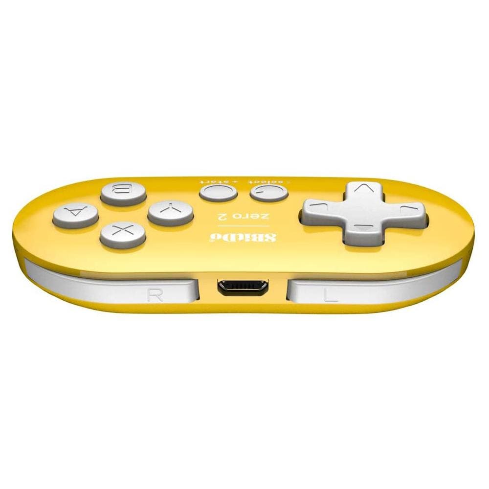 8BitDo Zero 2 Bluetooth Gamepad - Yellow Edition - The Pi Hut