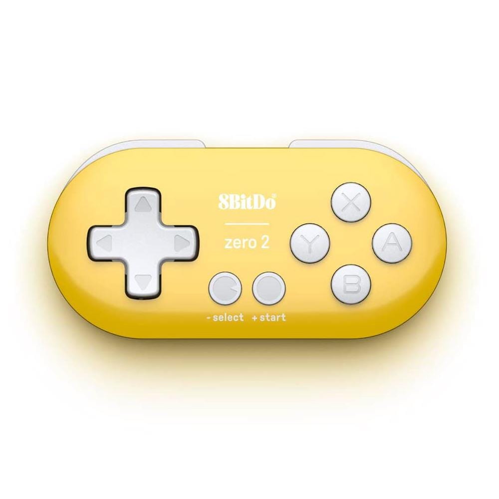 8BitDo Zero 2 Bluetooth Gamepad - Yellow Edition - The Pi Hut