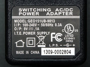 9 VDC 1000mA regulated switching power adapter - UL listed - The Pi Hut